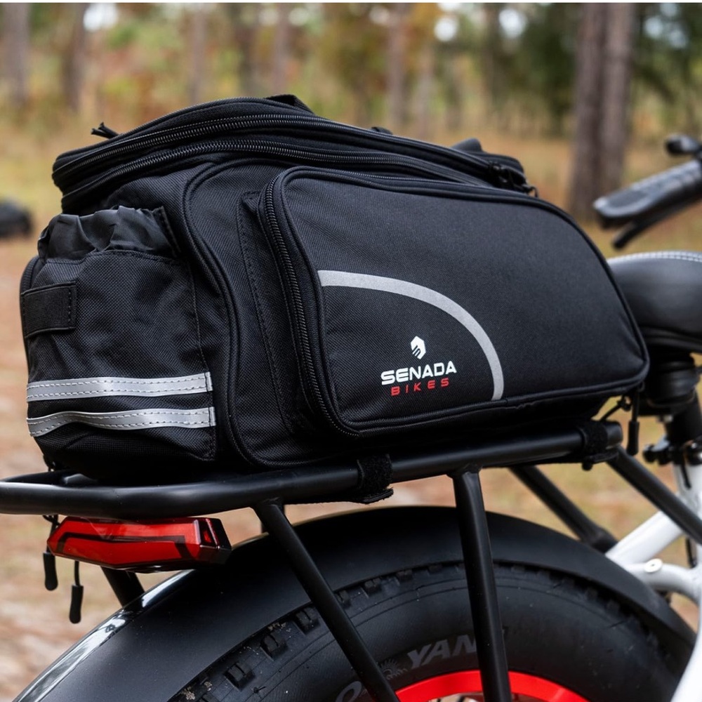New SENADA Bike Bag Bicycle Rear Rack Trunk Bag - Picture 2 of 4